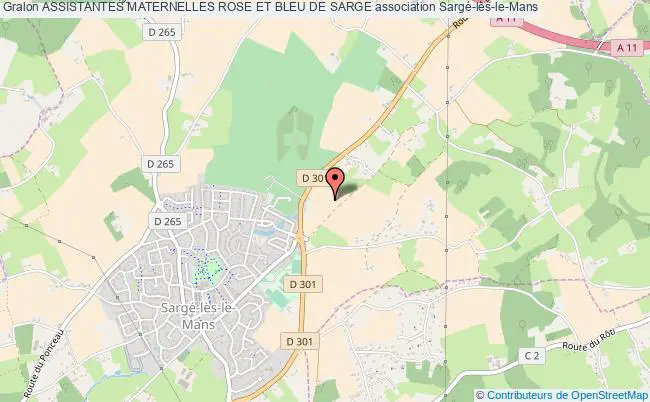 plan association Assistantes Maternelles Rose Et Bleu De Sarge Sargé-lès-le-Mans