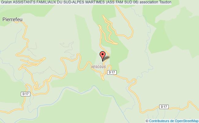 plan association Assistants Familiaux Du Sud-alpes Martimes (ass Fam Sud 06) Toudon