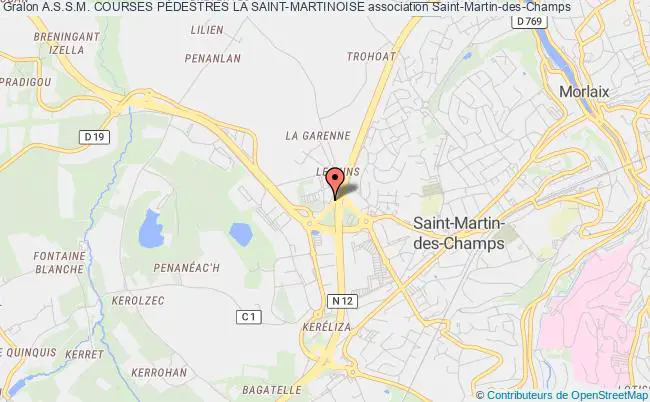 plan association A.s.s.m. Courses PÉdestres La Saint-martinoise Saint-Martin-des-Champs