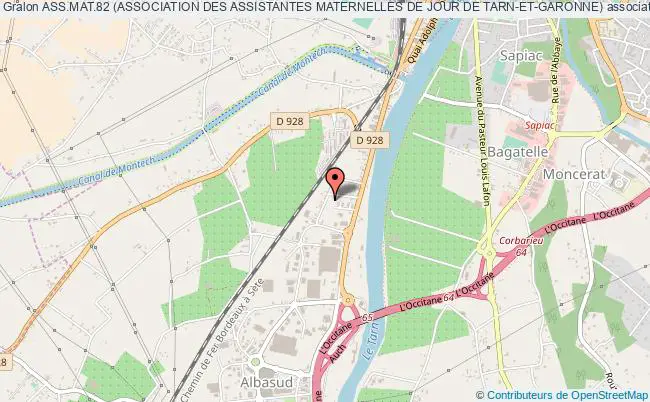 plan association Ass.mat.82 (association Des Assistantes Maternelles De Jour De Tarn-et-garonne) Montauban