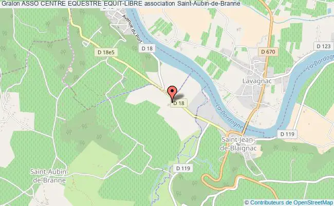 plan association Asso Centre Equestre Equit-libre Saint-Aubin-de-Branne