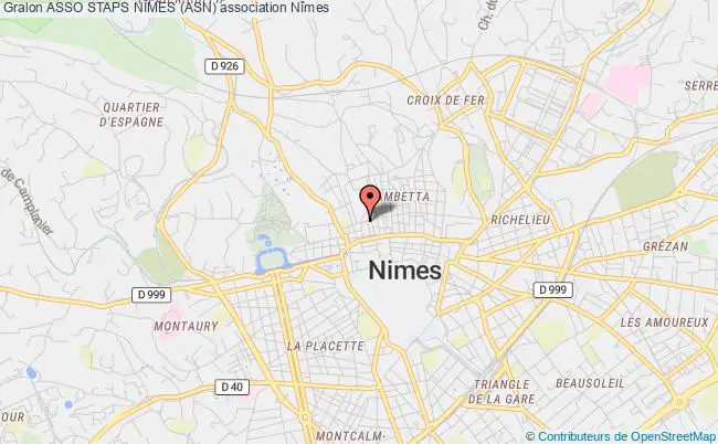 plan association Asso Staps NÎmes (asn) Nîmes