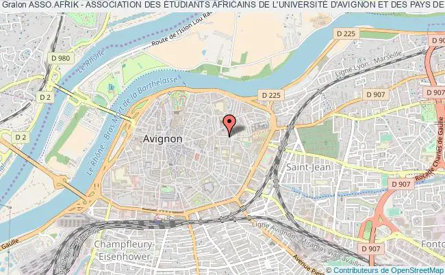 plan association Asso.afrik - Association Des Étudiants Africains De L'universitÉ D'avignon Et Des Pays De Vaucluse Avignon