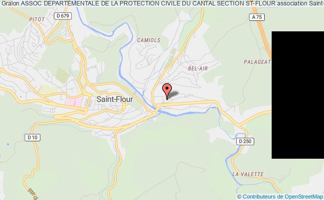 plan association Assoc Departementale De La Protection Civile Du Cantal Section St-flour Saint-Flour