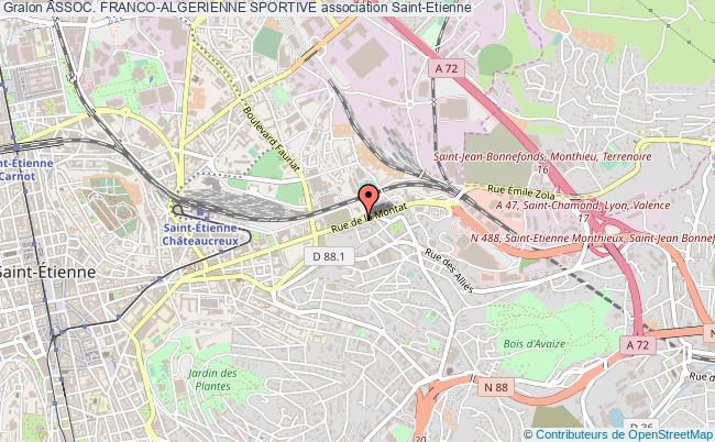 plan association Assoc. Franco-algerienne Sportive Saint-Étienne