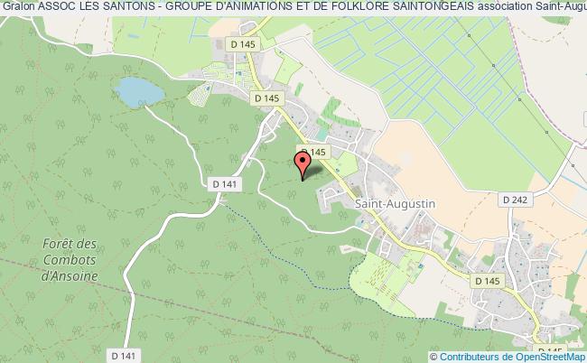 plan association Assoc Les Santons - Groupe D'animations Et De Folklore Saintongeais Saint-Augustin