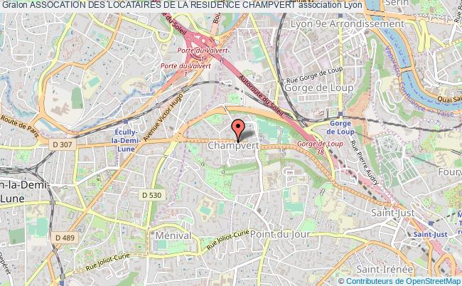 plan association Assocation Des Locataires De La Residence Champvert Lyon