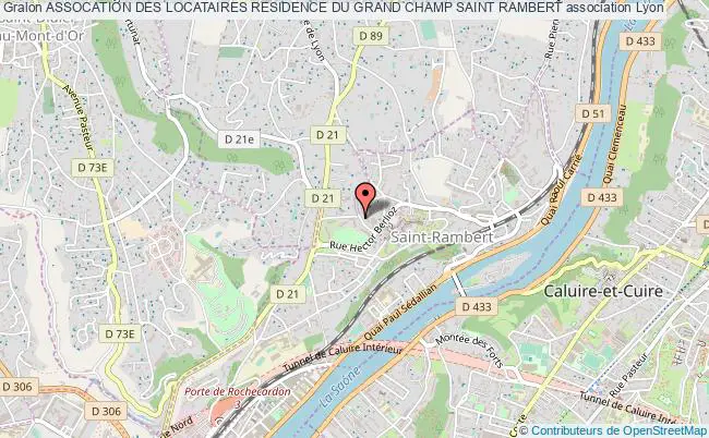 plan association Assocation Des Locataires Residence Du Grand Champ Saint Rambert Lyon