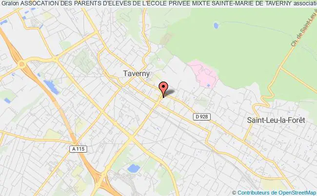 plan association Assocation Des Parents D'eleves De L'ecole Privee Mixte Sainte-marie De Taverny Taverny