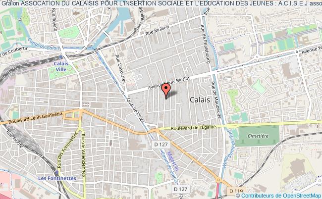 plan association Assocation Du Calaisis Pour L'insertion Sociale Et L'education Des Jeunes : A.c.i.s.e.j Calais