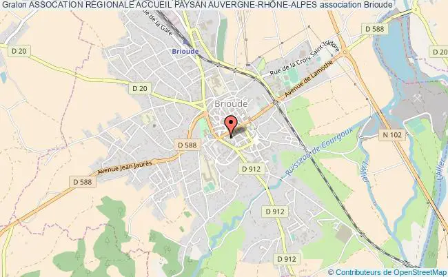 plan association Assocation RÉgionale Accueil Paysan Auvergne-rhÔne-alpes Brioude