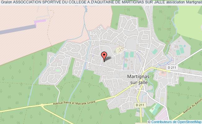 plan association Assocciation Sportive Du College A.d'aquitaine De Martignas Sur Jalle Martignas-sur-Jalle