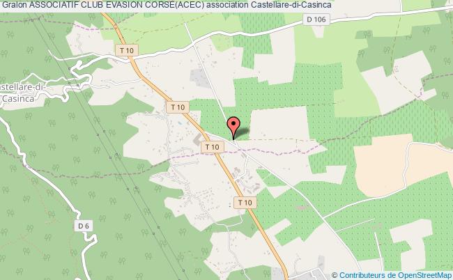 plan association Associatif Club Evasion Corse(acec) Castellare-di-Casinca