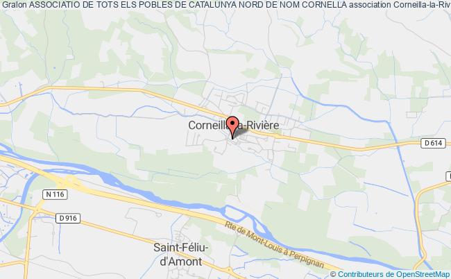 plan association Associatio De Tots Els Pobles De Catalunya Nord De Nom Cornella Corneilla-la-Rivière