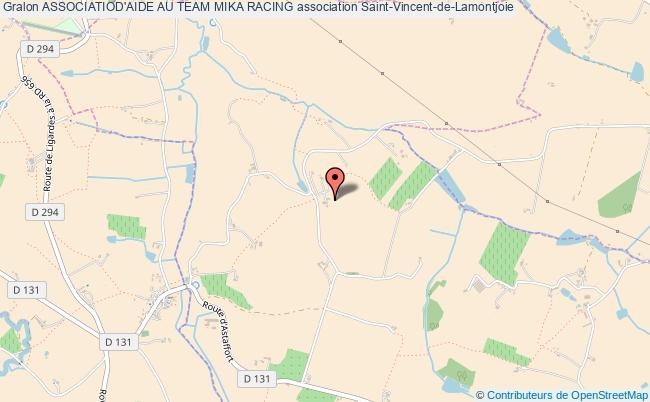 plan association Associatiod'aide Au Team Mika Racing Saint-Vincent-de-Lamontjoie
