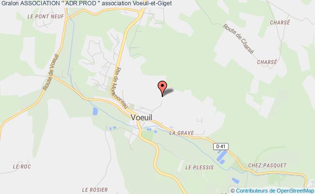 plan association Association '' Adr.prod '' Voeuil-et-Giget