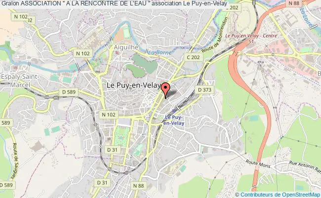 plan association Association " A La Rencontre De L'eau " Le    Puy-en-Velay