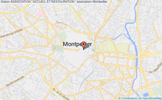 plan association Association ' Accueil Et Restauration ' Montpellier