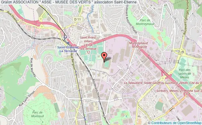 plan association Association " Asse - MusÉe Des Verts " Saint-Étienne