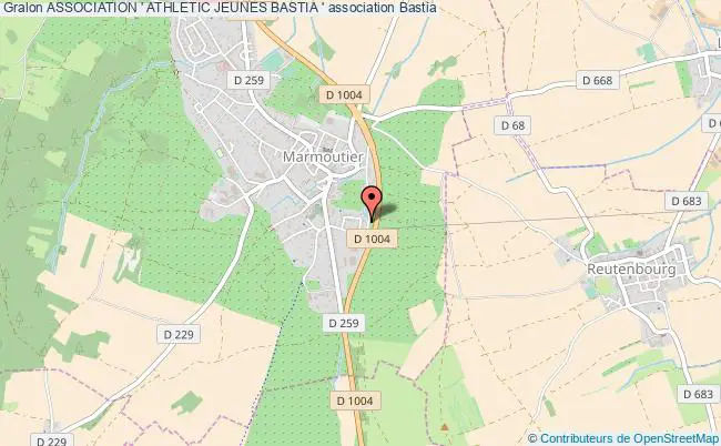 plan association Association ' Athletic Jeunes Bastia ' Bastia