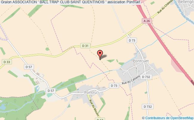 plan association Association ' Ball Trap Club Saint Quentinois ' Pontruet