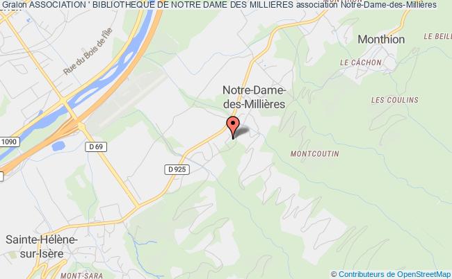 plan association Association ' Bibliotheque De Notre Dame Des Millieres Notre-Dame-des-Millières