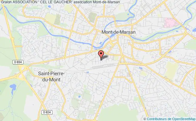 plan association Association ' Cel Le Gaucher' Mont-de-Marsan