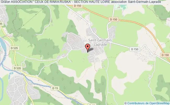 plan association Association ' Ceux De Rawa Ruska' - Section Haute Loire Saint-Germain-Laprade