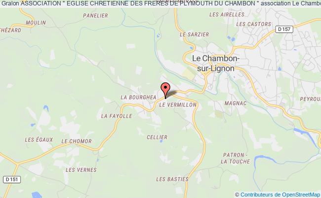 plan association Association " Eglise Chretienne Des Freres De Plymouth Du Chambon " Le    Chambon-sur-Lignon