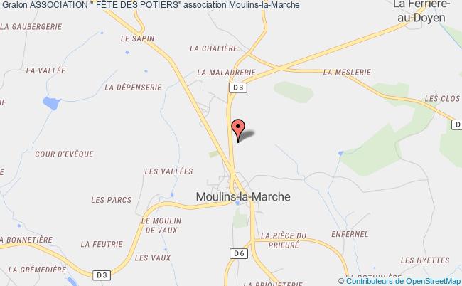 plan association Association " FÊte Des Potiers" Moulins-la-Marche