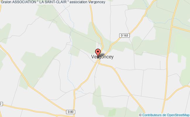 plan association Association " La Saint-clair " Vergoncey