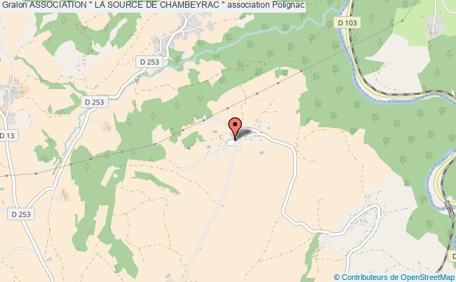 plan association Association " La Source De Chambeyrac " Polignac