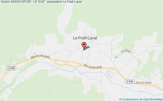 plan association Association ' Le Gue ' Poët-Laval