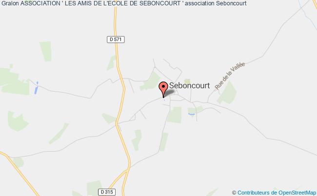 plan association Association ' Les Amis De L'ecole De Seboncourt ' Seboncourt
