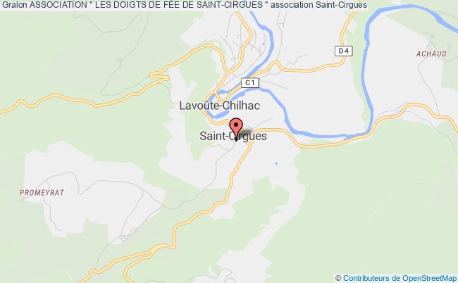 plan association Association " Les Doigts De FÉe De Saint-cirgues " Saint-Cirgues
