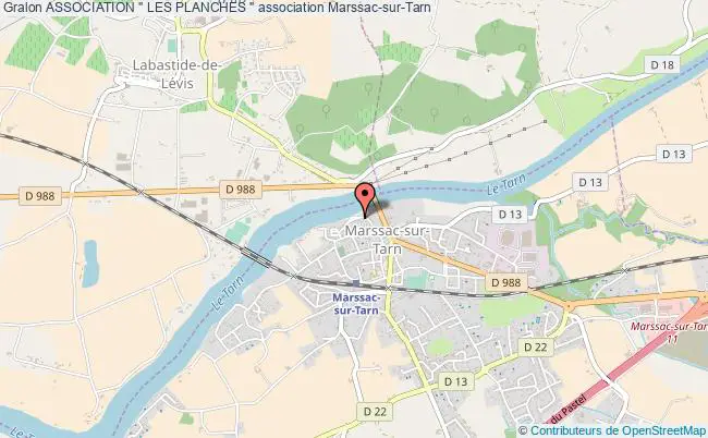 plan association Association " Les Planches " Marssac-sur-Tarn