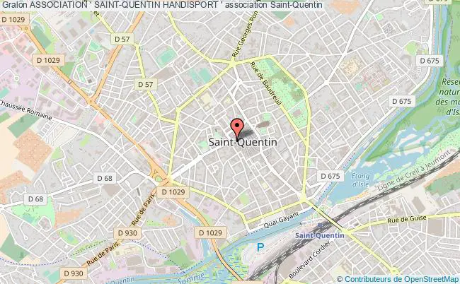 plan association Association ' Saint-quentin Handisport ' Saint-Quentin