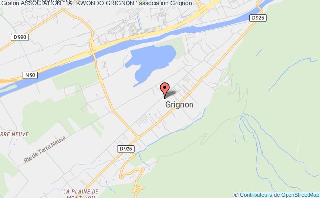 plan association Association ' Taekwondo Grignon ' Grignon