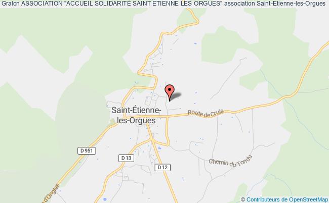 ASSOCIATION "ACCUEIL SOLIDARITÉ SAINT ETIENNE LES ORGUES"