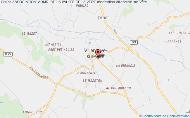 plan association Association  Admr  De La Vallee De La Vere Villeneuve-sur-Vère
