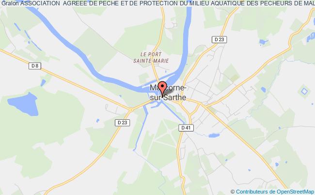 plan association Association  Agreee De Peche Et De Protection Du Milieu Aquatique Des Pecheurs De Malicorne Sur Sarthe Malicorne-sur-Sarthe