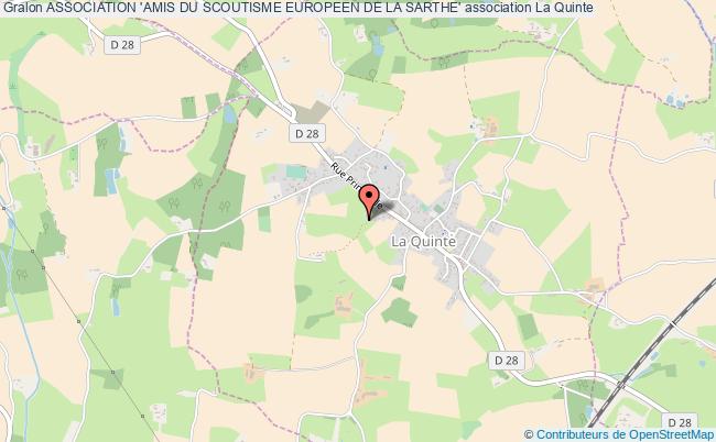 plan association Association 'amis Du Scoutisme Europeen De La Sarthe' La    Quinte