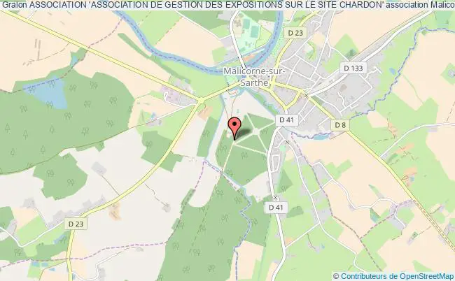 plan association Association 'association De Gestion Des Expositions Sur Le Site Chardon' Malicorne-sur-Sarthe