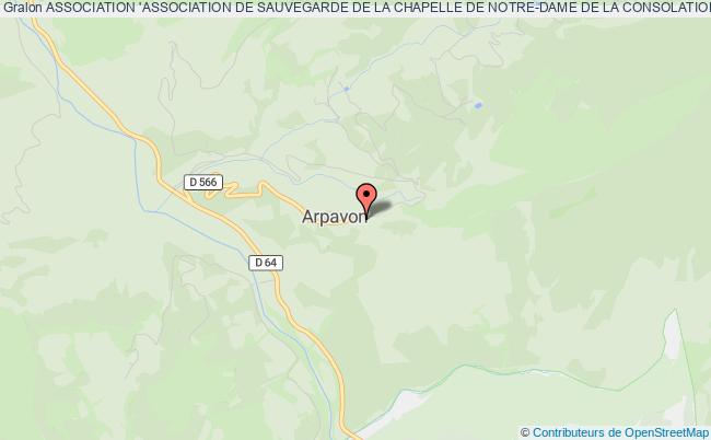 plan association Association 'association De Sauvegarde De La Chapelle De Notre-dame De La Consolation' Arpavon