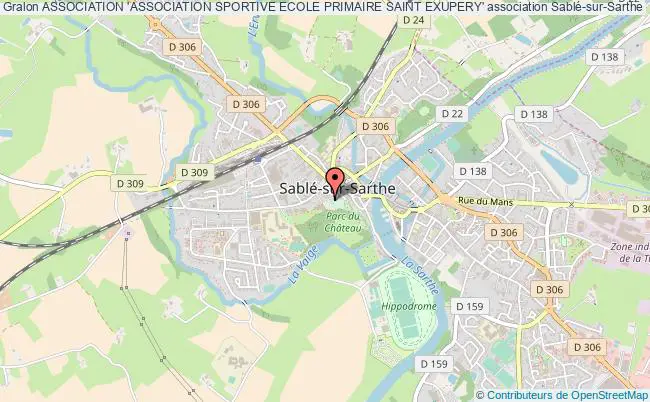 plan association Association 'association Sportive Ecole Primaire Saint Exupery' Sablé-sur-Sarthe