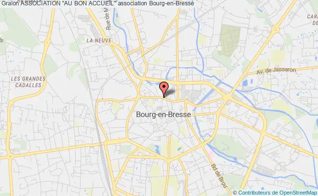 plan association Association "au Bon Accueil" Bourg-en-Bresse