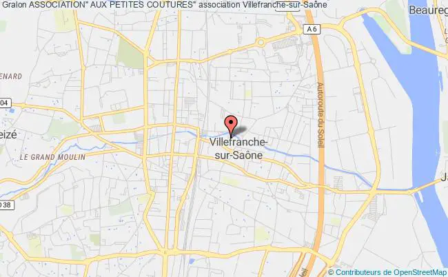 plan association Association" Aux Petites Coutures" Villefranche-sur-Saône