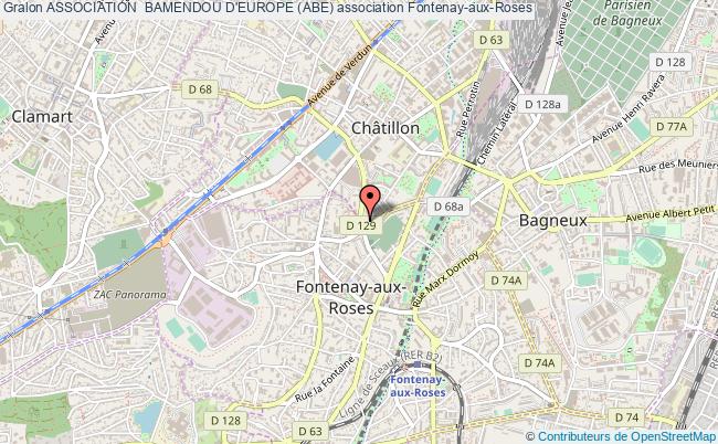 plan association Association  Bamendou D'europe (abe) Fontenay-aux-Roses