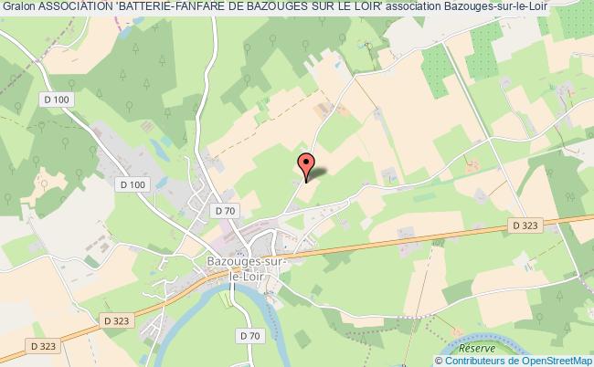 plan association Association 'batterie-fanfare De Bazouges Sur Le Loir' Bazouges Cré sur Loir