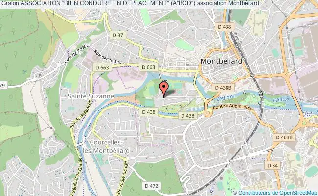 plan association Association "bien Conduire En Deplacement" (a"bcd") Montbéliard
